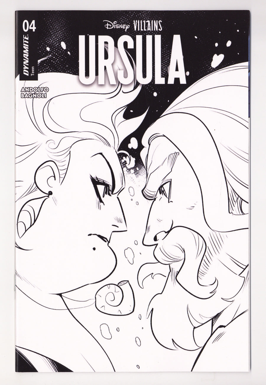 Disney Villains Ursula 4 Andolfo B&W Variant (2026)