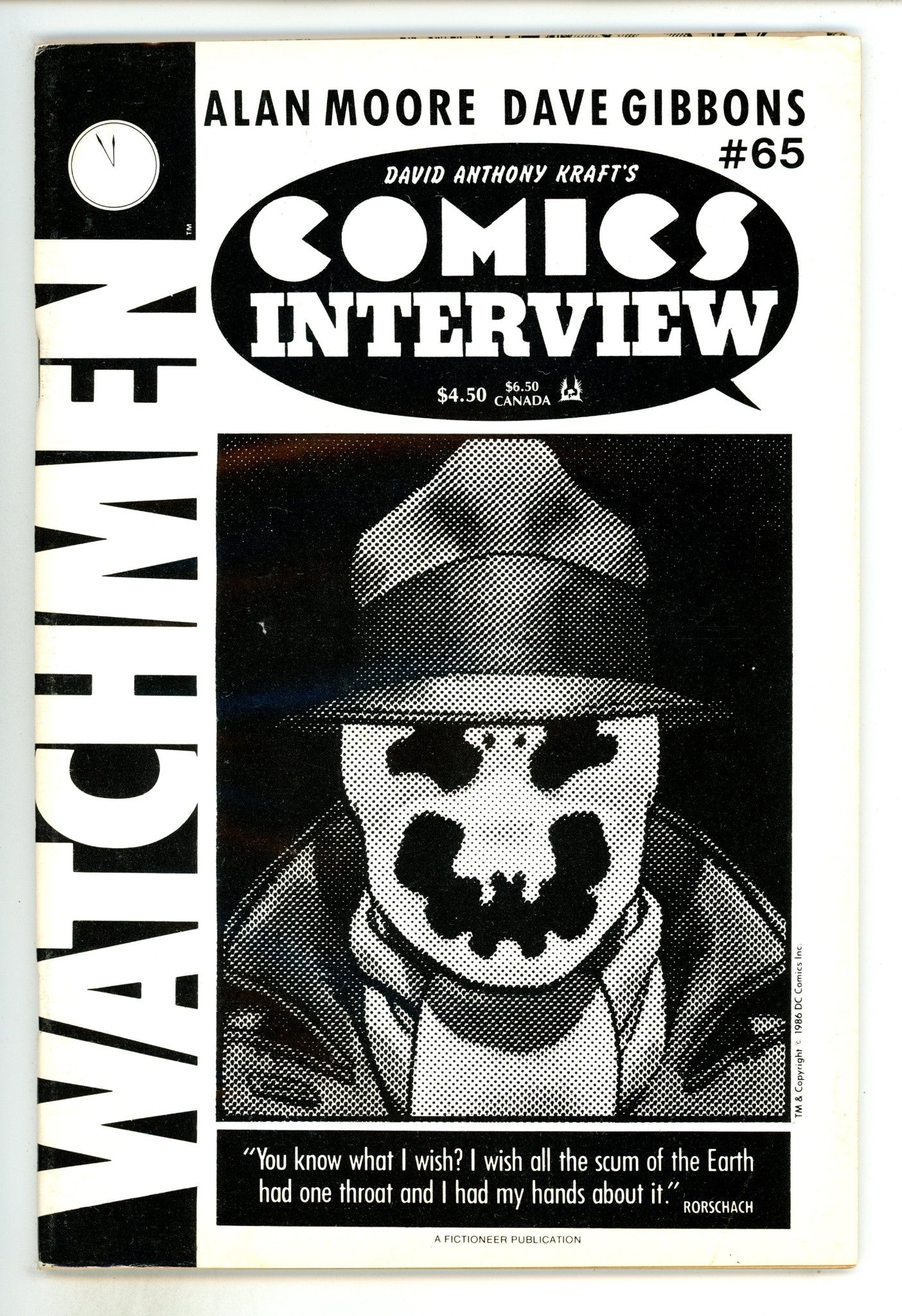 David Anthony Kraft's Comics Interview 65 VG (4.0) (1988) 