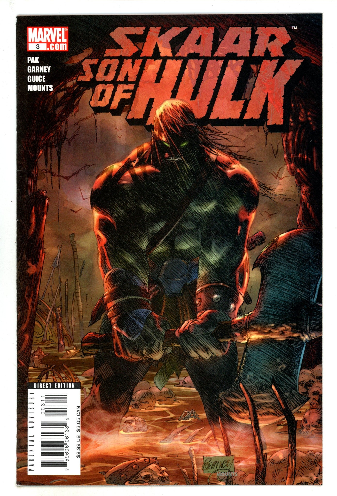 Skaar: Son of Hulk 3 Mid Grade (2008) 
