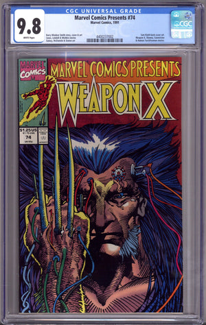 Marvel Comics Presents Vol 1 74 CGC 9.8 (NM/M) (1991)
