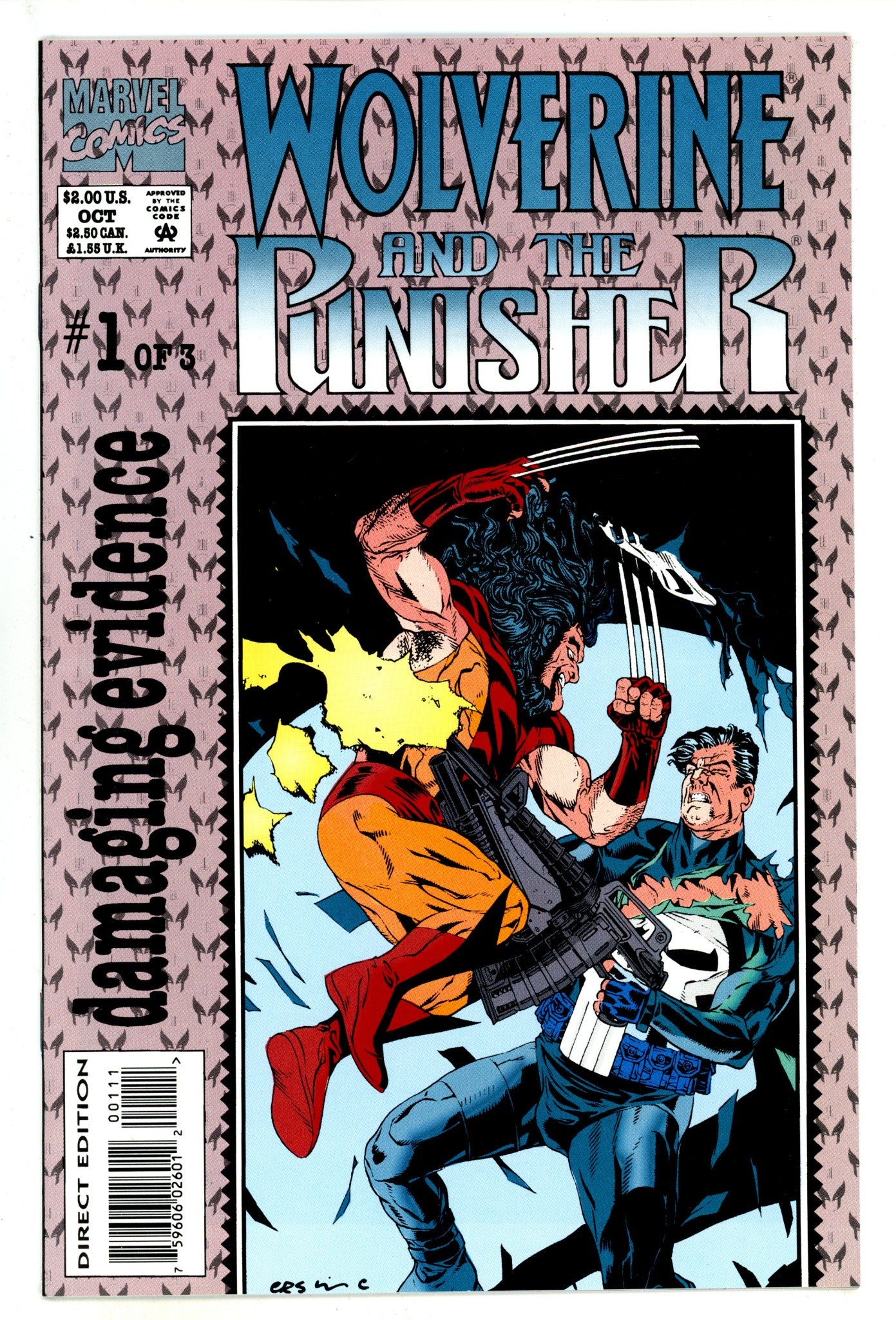 Wolverine and the Punisher: Damaging Evidence 1 High Grade (1993) 