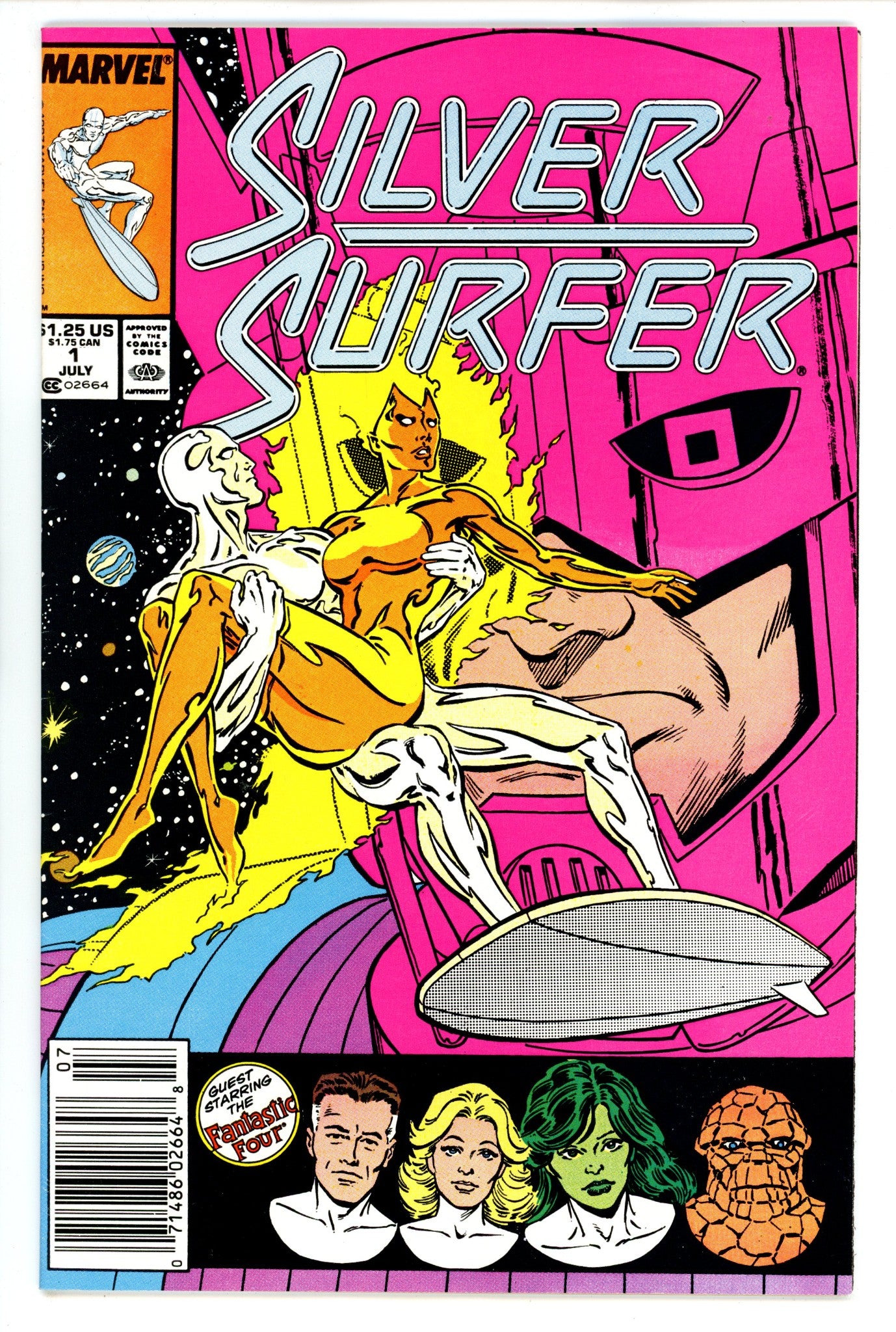 Silver Surfer Vol 3 1 VF- (7.5) (1987) Newsstand 