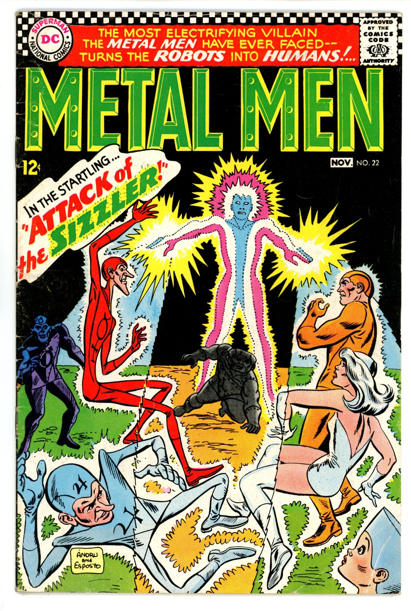 Metal Men Vol 1 22 VG+ (4.5) (1966) 