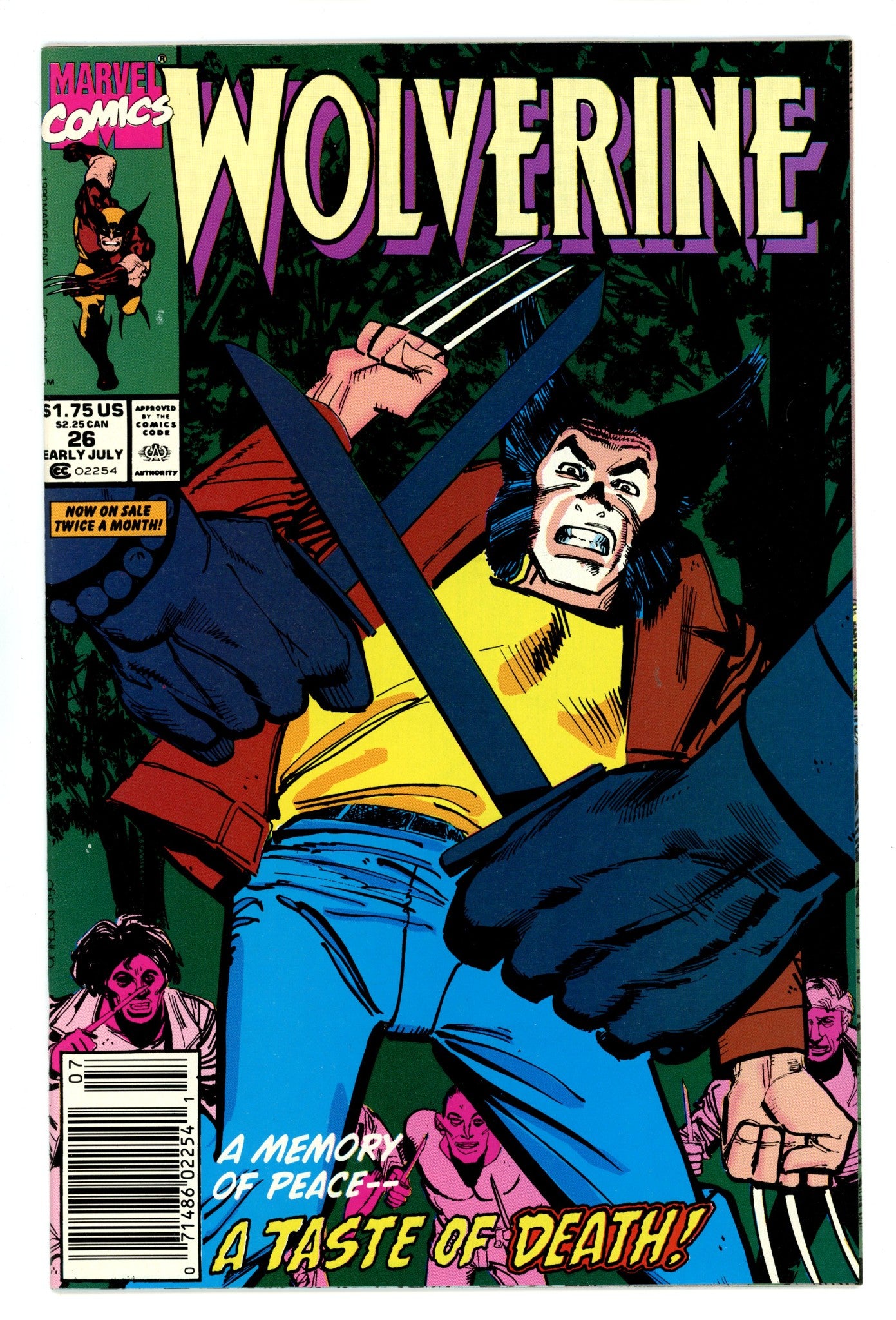 Wolverine Vol 2 26 High Grade (1990) Newsstand 