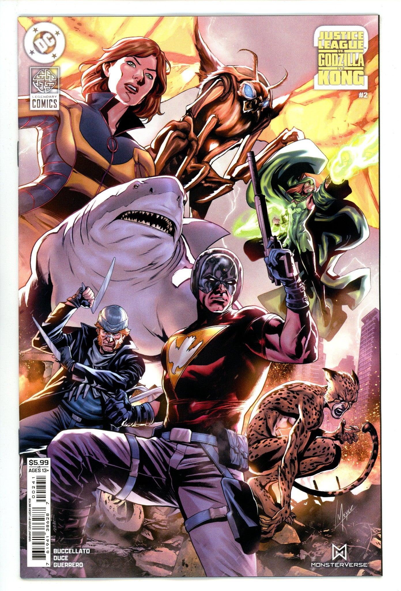 Justice League Vs Godzilla Vs Kong 2  2 Meyer  Variant   (2025)