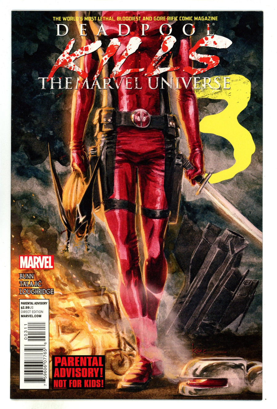Deadpool Kills the Marvel Universe 3 NM- (9.2) (2012) 