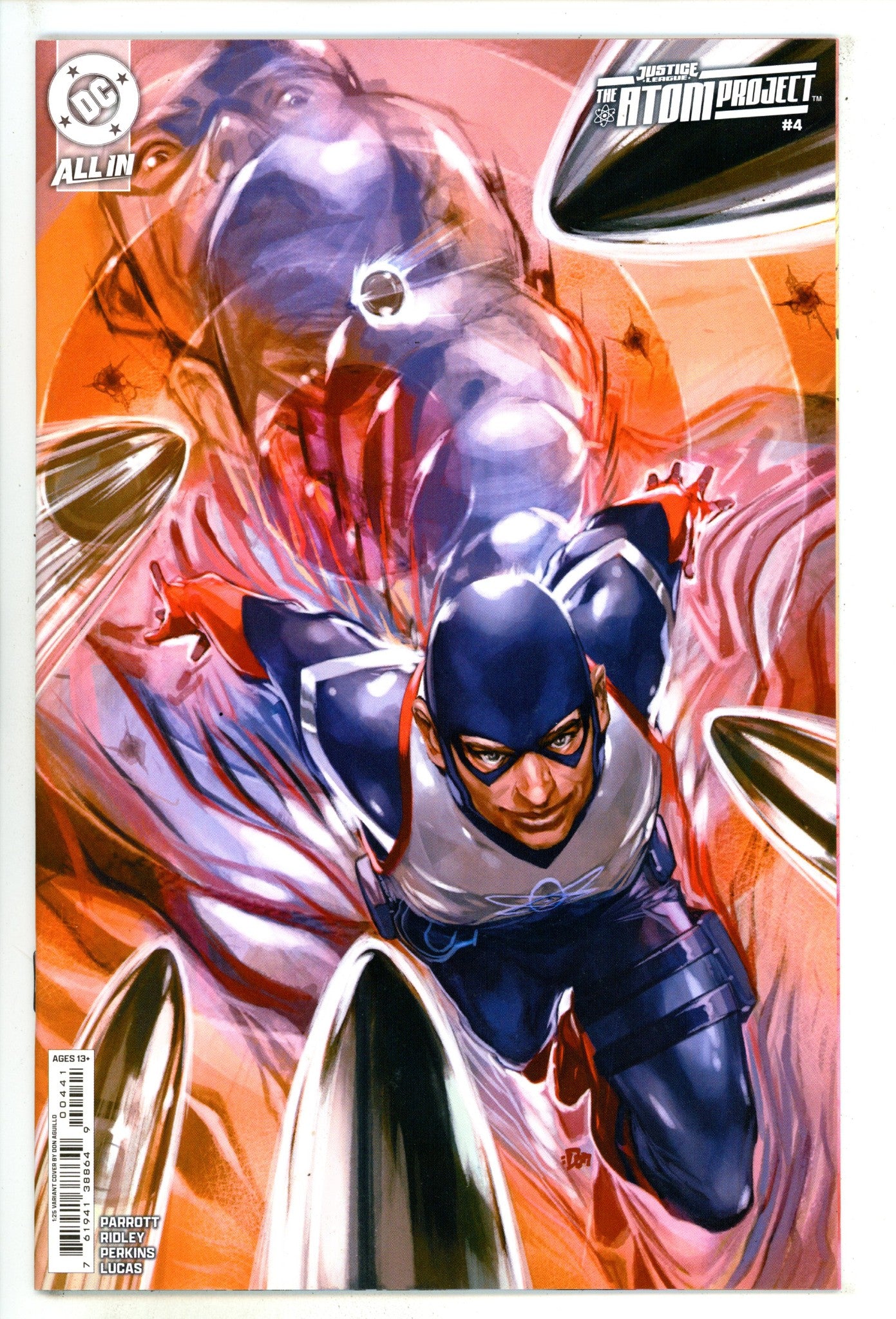 Justice League: The Atom Project 4 NM (9.4) (2025) Aguillo Incentive Variant 