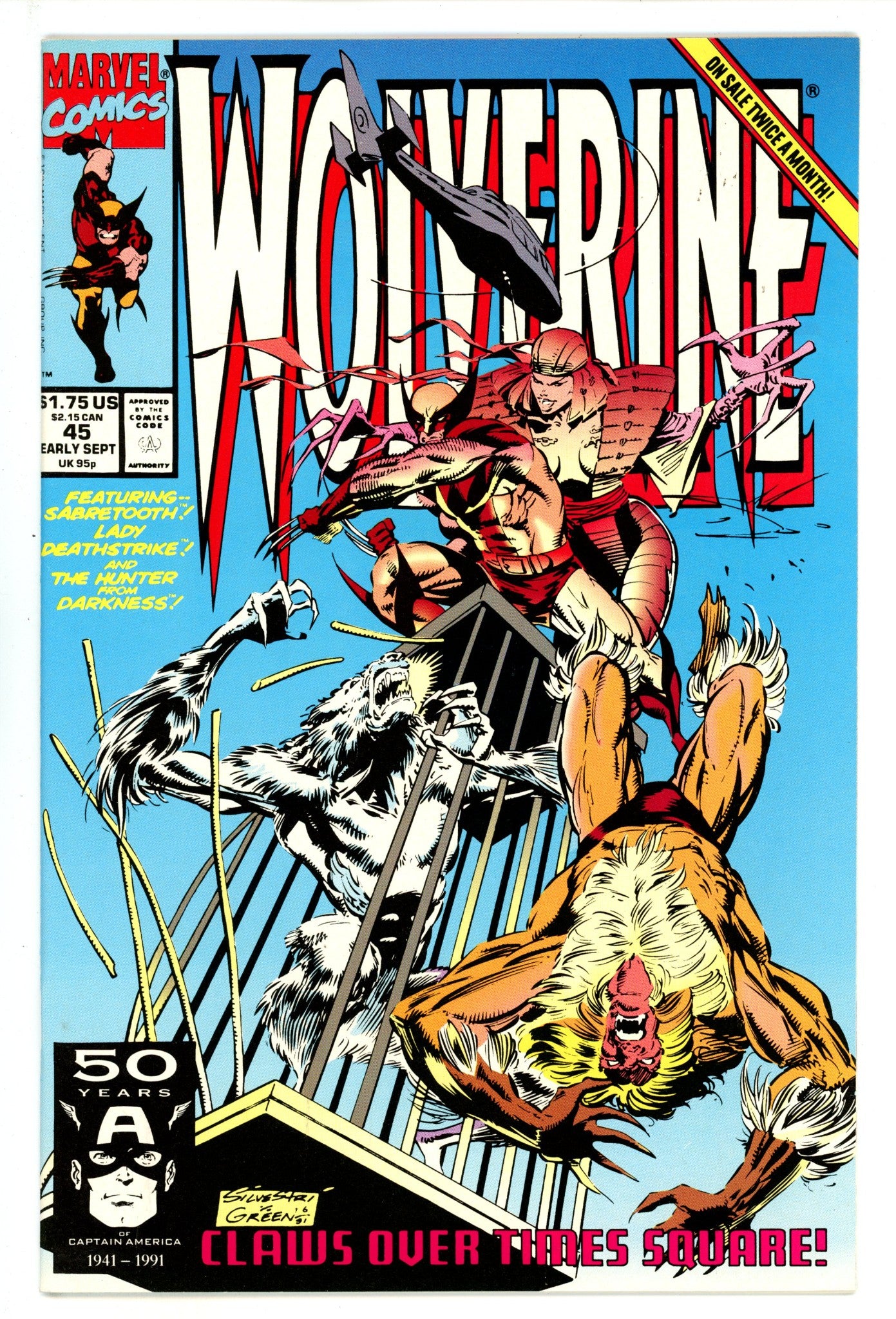 Wolverine Vol 2 45 NM (9.4) (1991) 