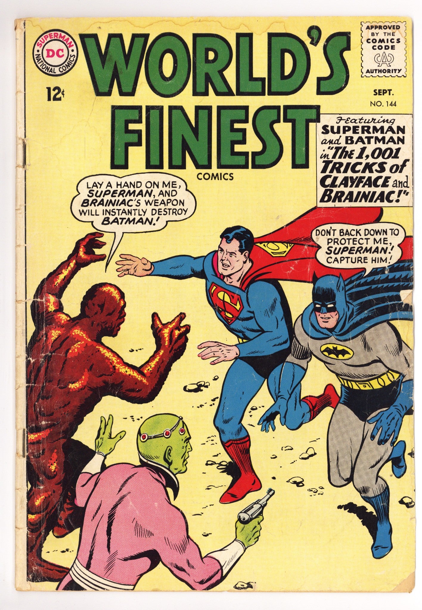 World's Finest Comics 144 PR (0.5) Centerfold Missing (1964) 