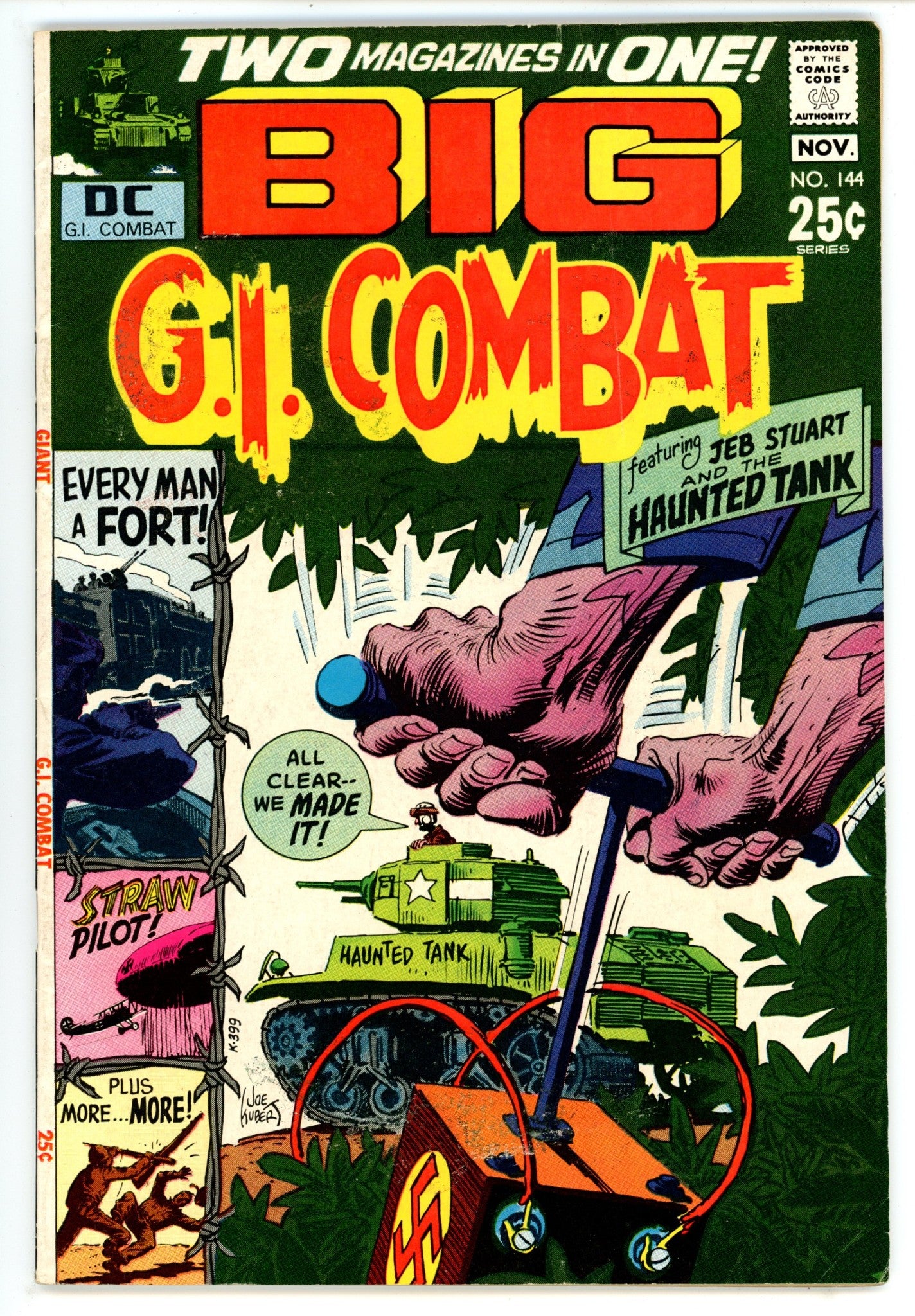 G.I. Combat Vol 1 144FN- (5.5)(1970)