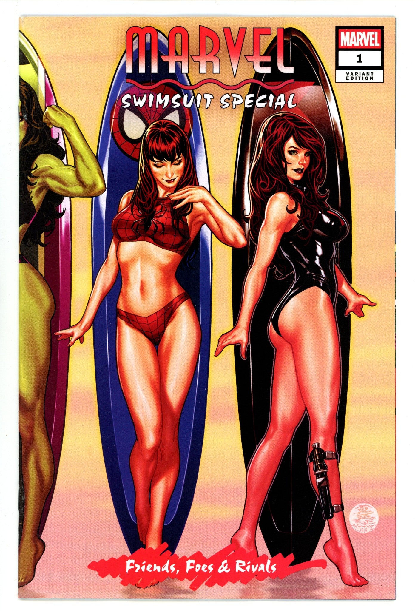 Marvel Swimsuit Special: Friends Foes & Rivals 1 Brooks Wraparound Variant (2025)