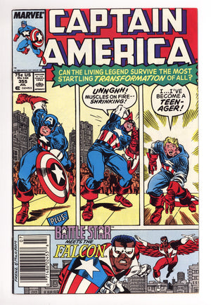 Captain America Vol 1 355 Mid Grade (1989) Newsstand
