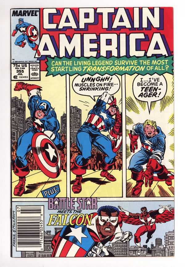 Captain America Vol 1 355 Mid Grade (1989) Newsstand