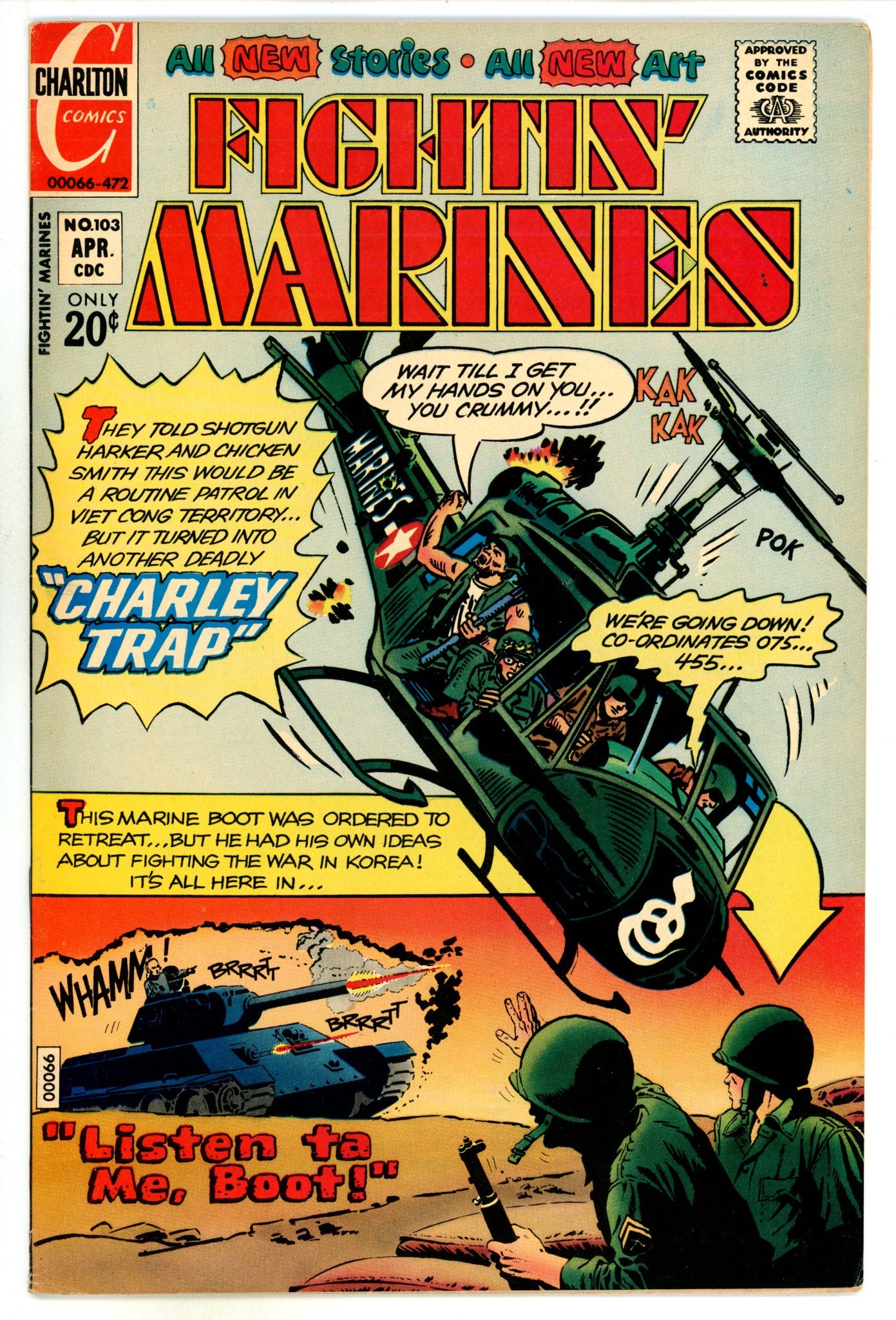 Fightin' Marines 103 VF- (7.5) (1972) 
