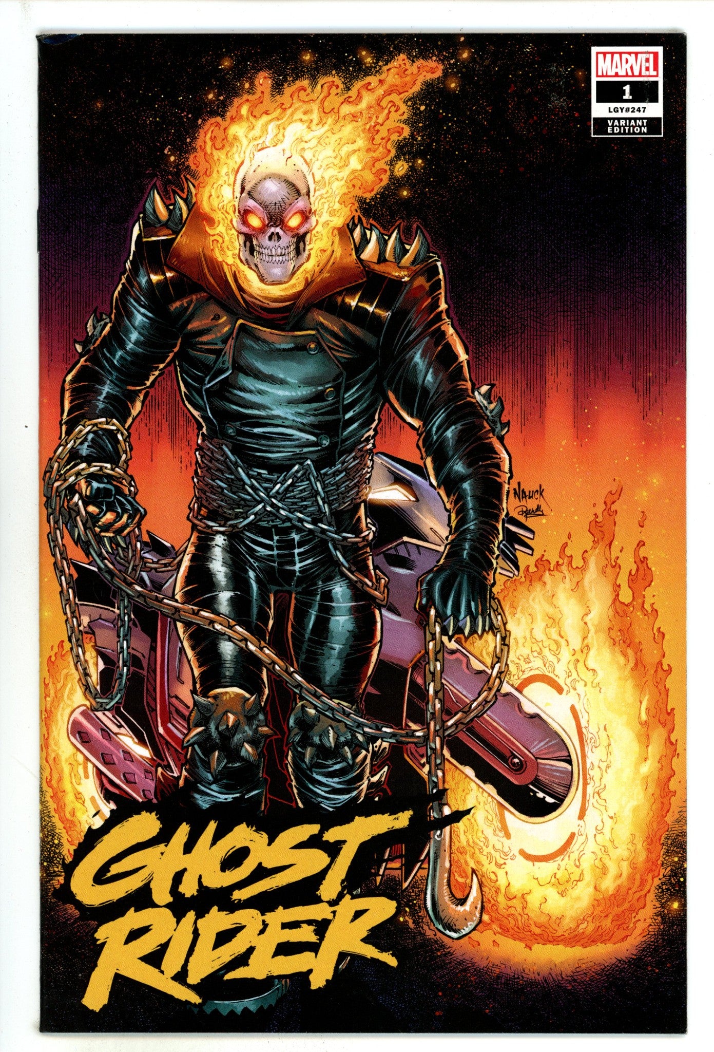 Ghost Rider Vol 9 1 (247) Mid Grade (2022) Nauck Walmart Variant 