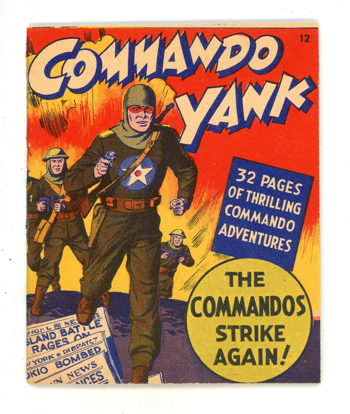 Commando Yank [Mighty Midget Comic] 12 VF/NM (9.0) (1943) 