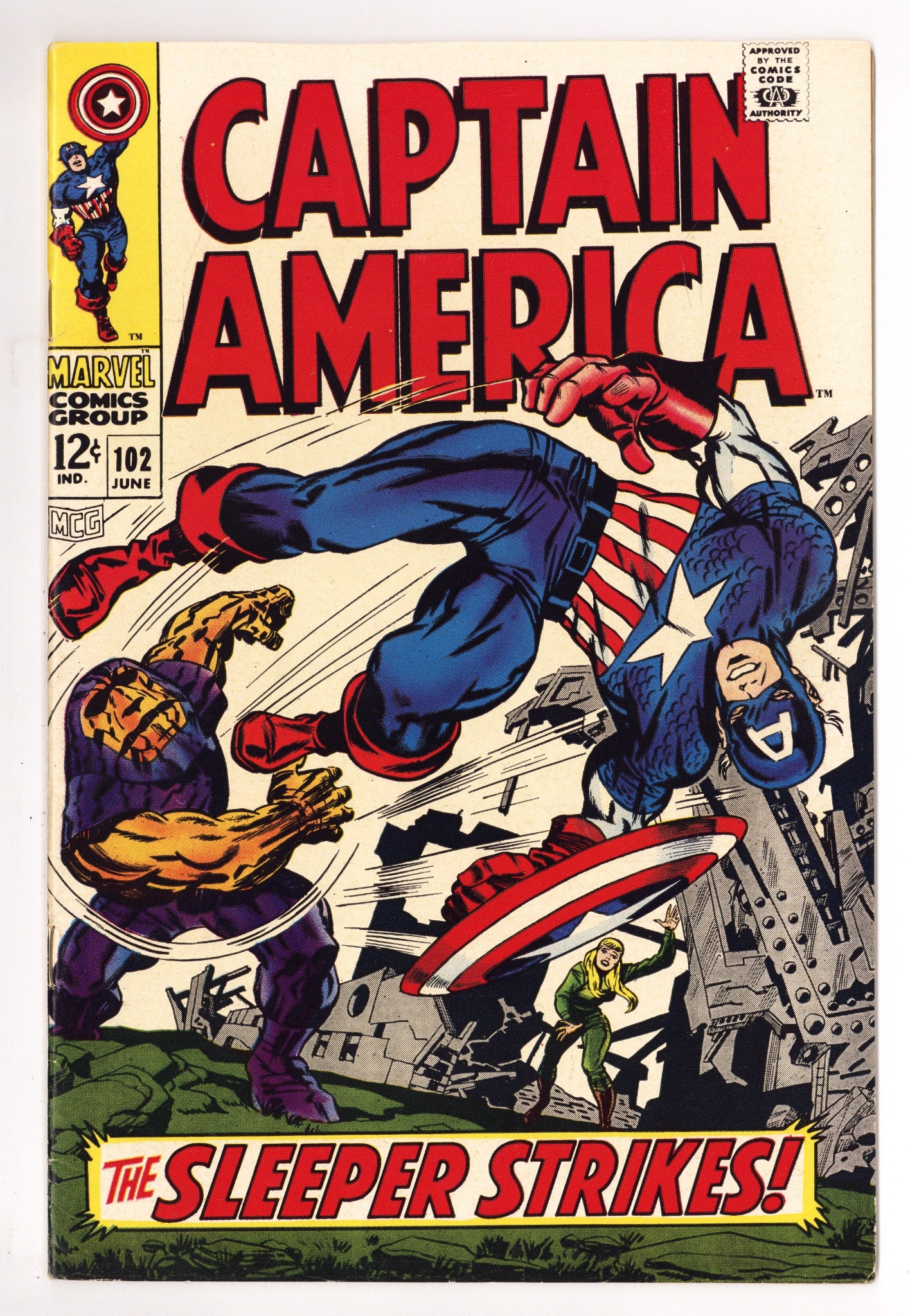 Captain America Vol 1 102 FN/VF (7.0) (1968) 