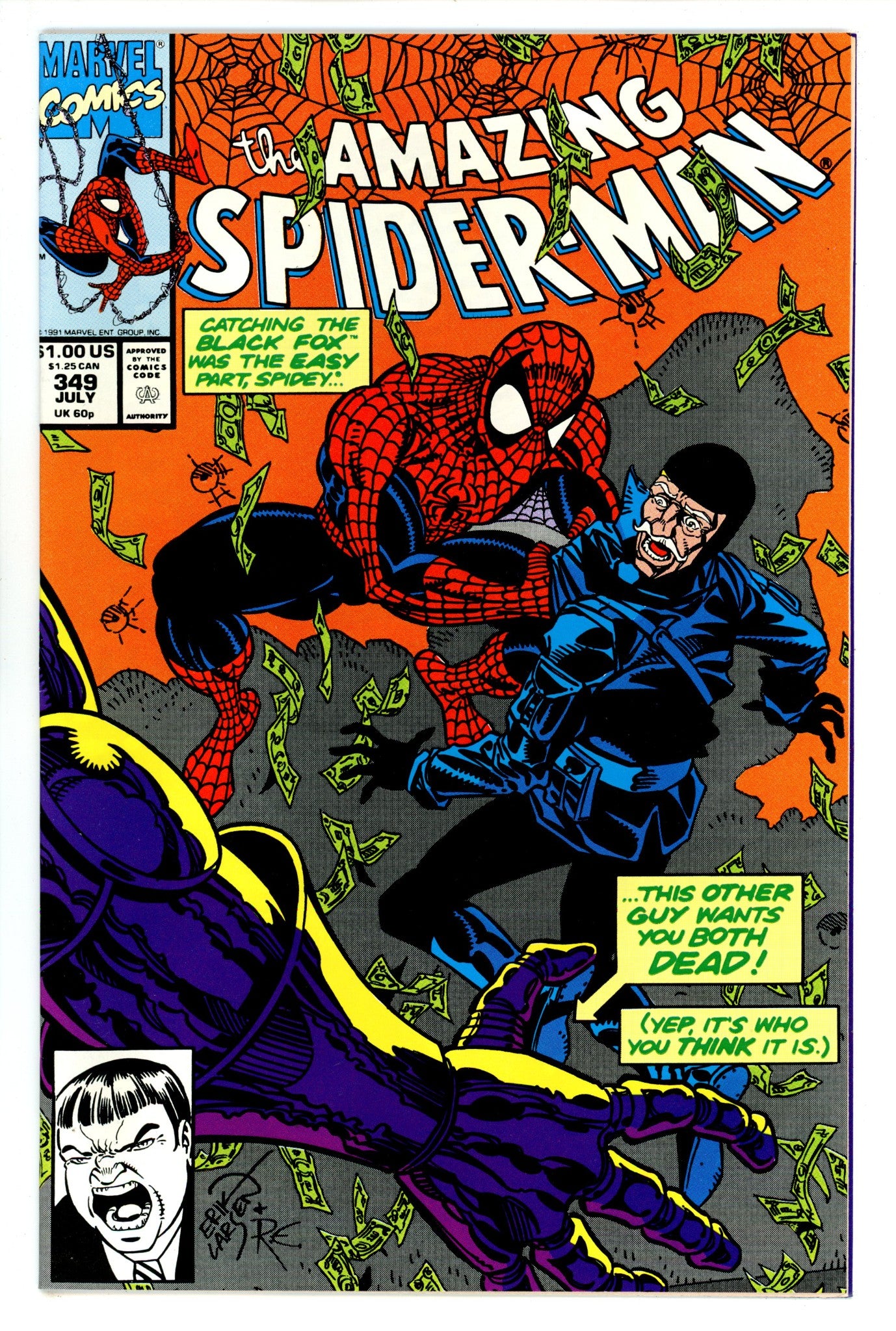 The Amazing Spider-Man Vol 1 349 NM- (9.2) (1991) 