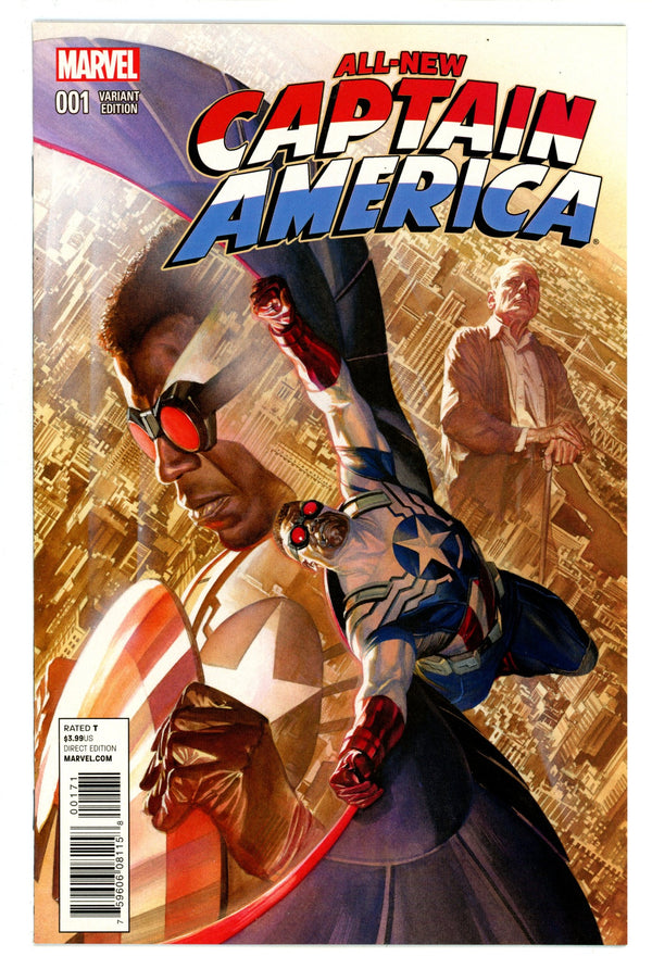 All-New Captain America Vol 1 1 NM (9.4) (2015) Ross Incentive Variant