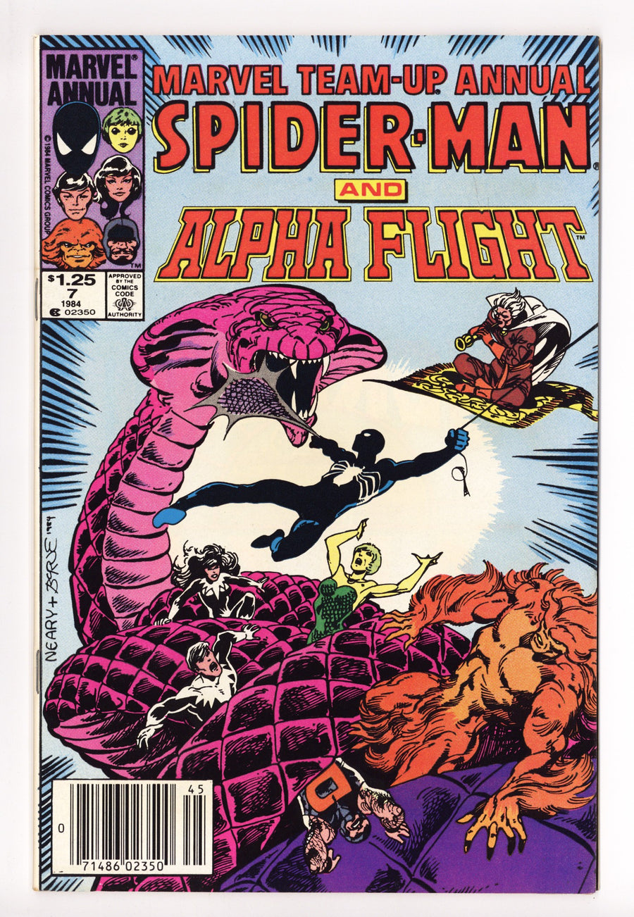 Marvel Team-Up Annual Vol 1 7 NM- (9.2) (1984) Canadian Price Variant 