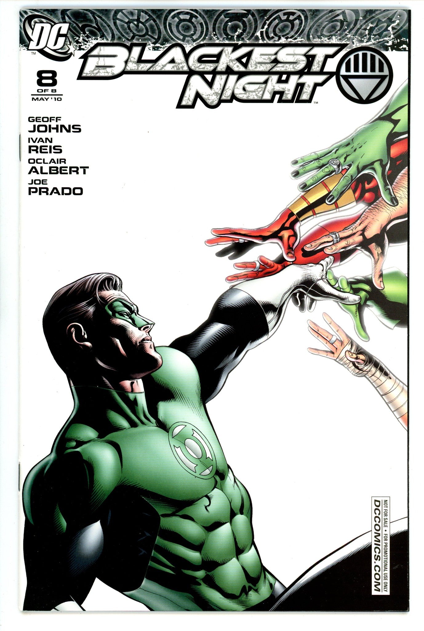 Blackest Night 8 VF+ (8.5) (2010) Mahnke Variant 