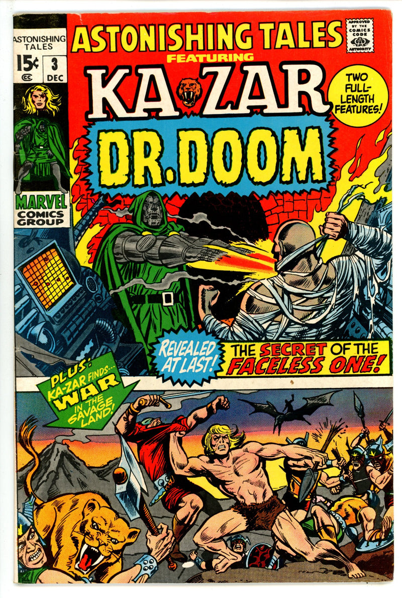 Astonishing Tales Vol 1 3 FN (6.0) (1970) 