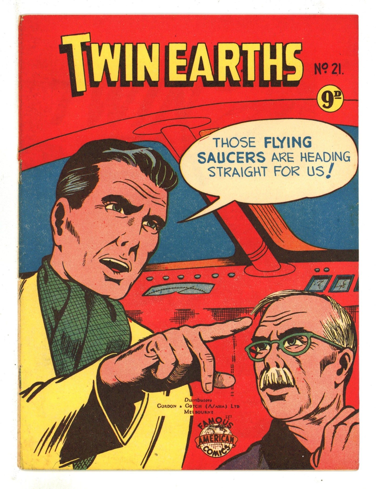 Twin Earths 21 FN/VF (7.0) (1955) 