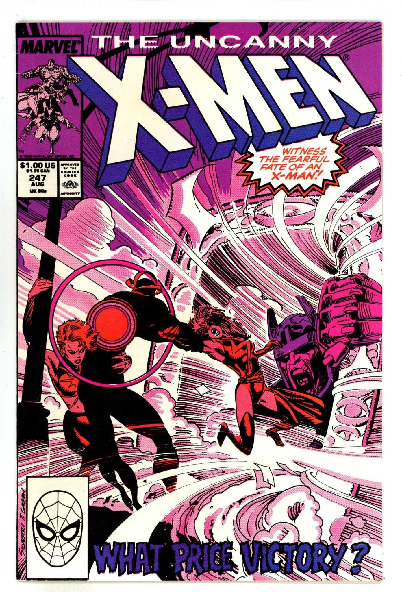The Uncanny X-Men Vol 1 247 Mid Grade (1989) 