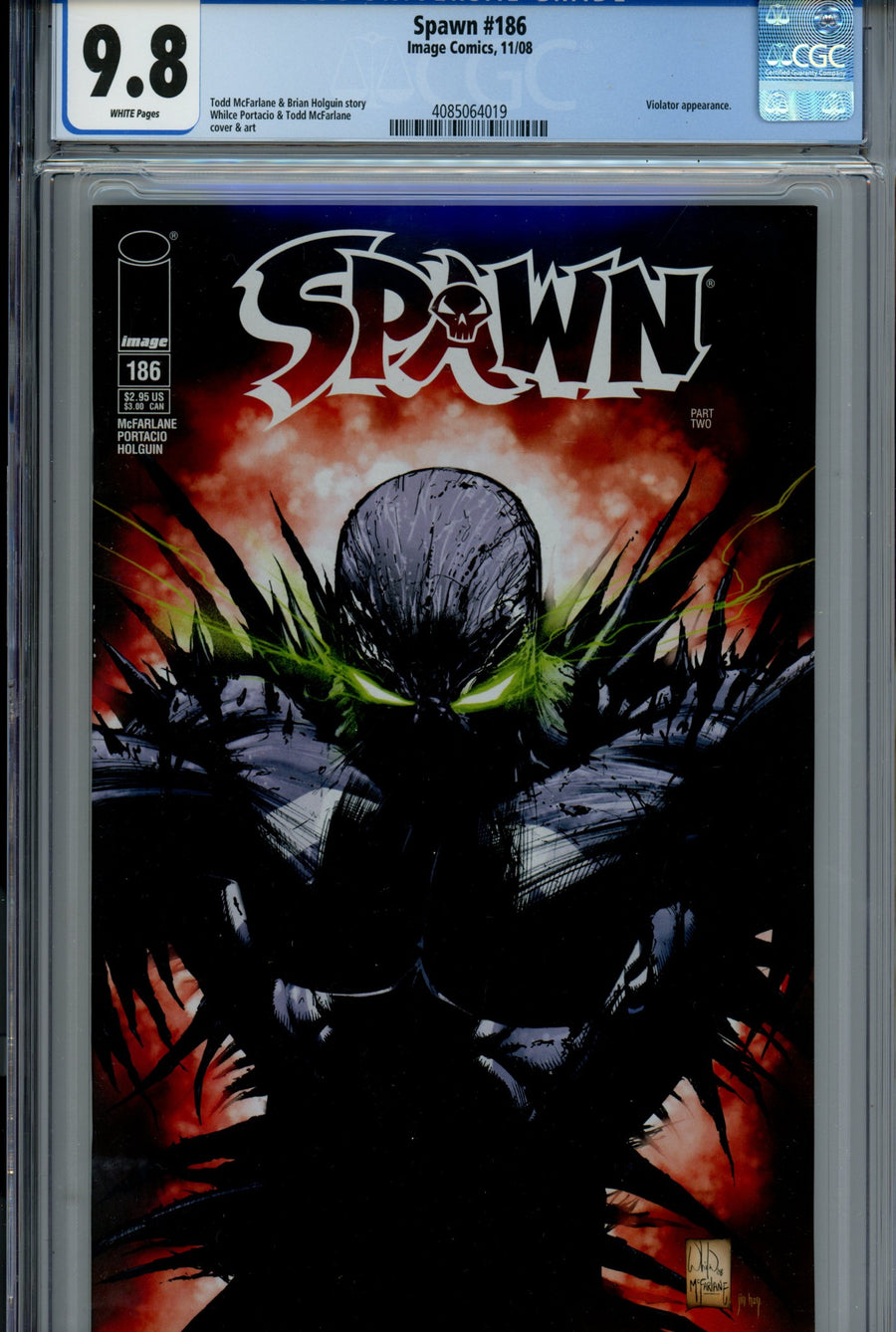 Spawn 186 CGC 9.8 (NM/M) (2008) 
