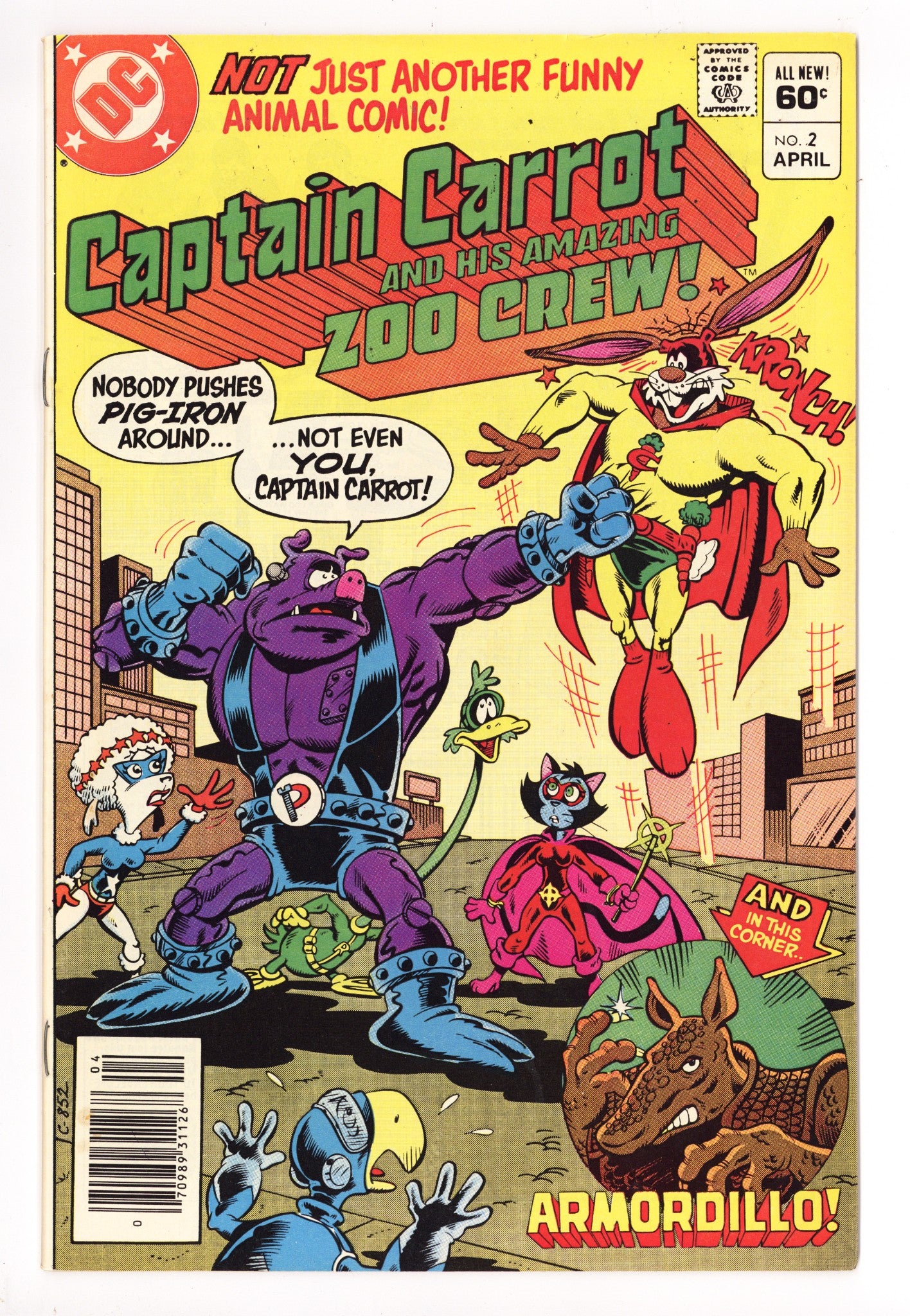 Captain Carrot and His Amazing Zoo Crew! 2 Mid Grade (1982) Newsstand 