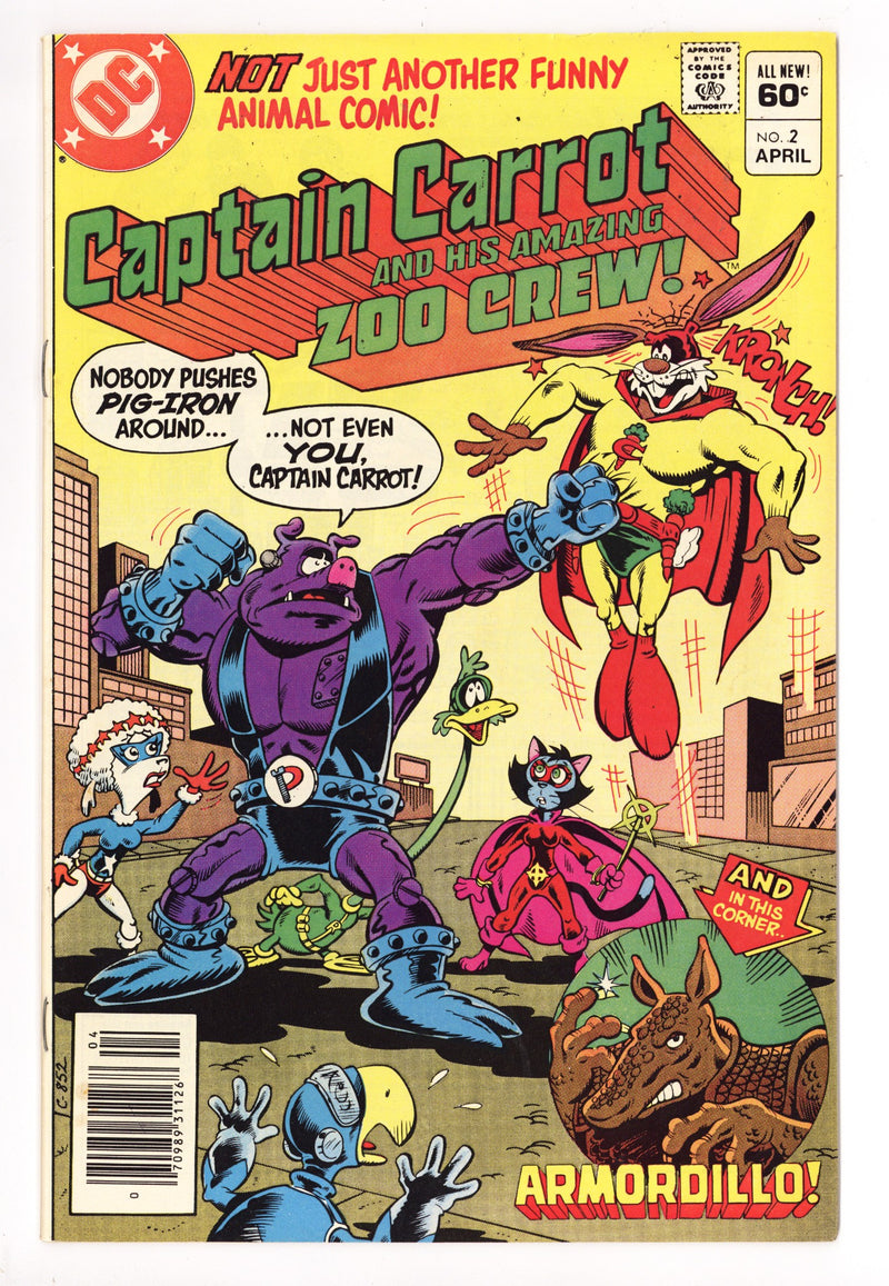 Captain Carrot and His Amazing Zoo Crew! 2 Mid Grade (1982) Newsstand 