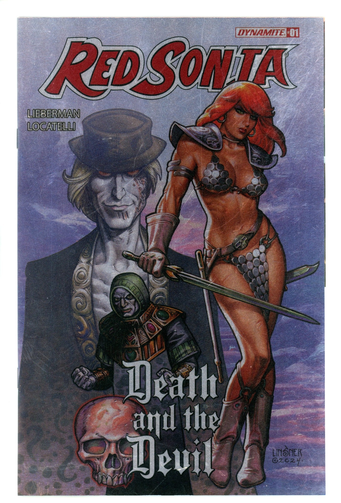 Red Sonja Death And The Devil 1 Linsner Foil Variant (2024)