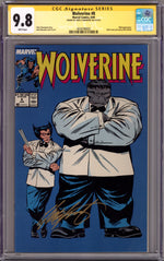 Wolverine Vol 2 8 Newsstand CGC 9.8 Signed Chris Claremont (1989) thumbnail