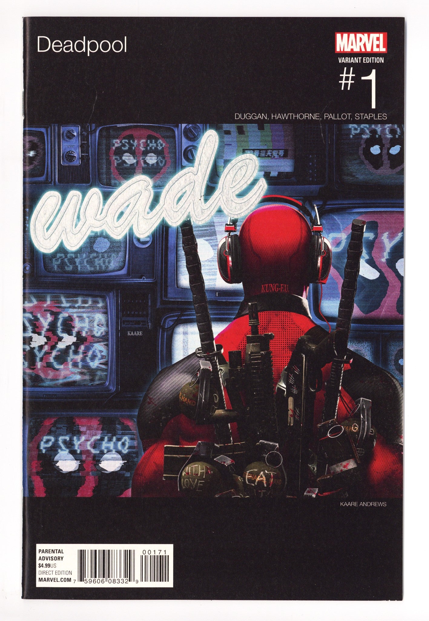 Deadpool Vol 5 1 NM- (9.2) (2016) Andrews Hip-Hop Variant 
