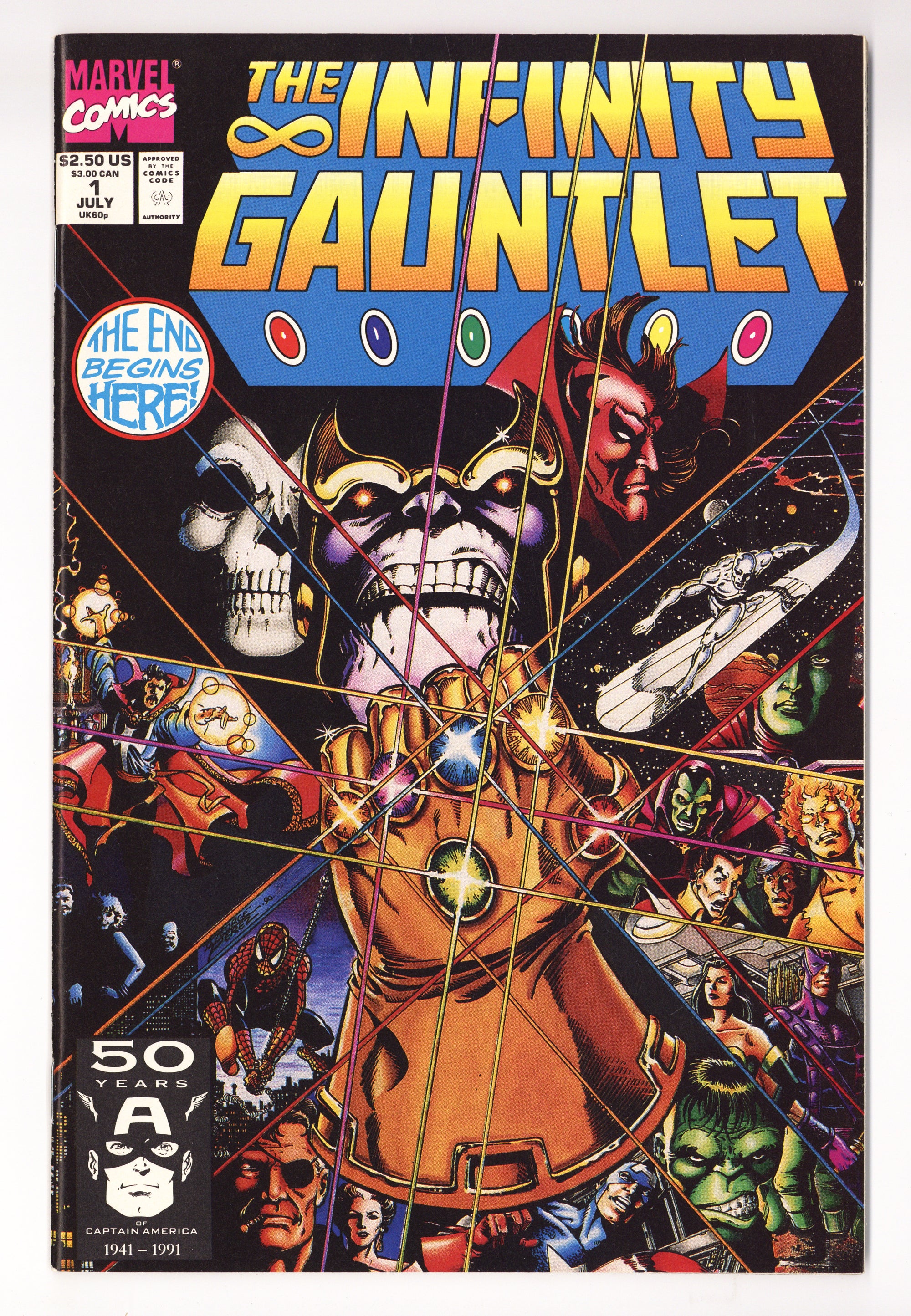 The Infinity Gauntlet Vol 1 1  VG/FN (5.0)   (1991)        