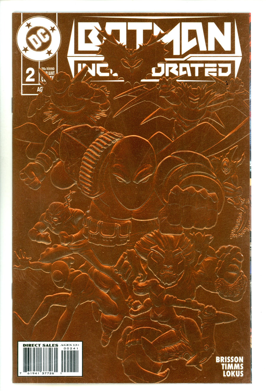 Batman Incorporated Vol 3 2 High Grade (2023) Burnham Foil Variant 