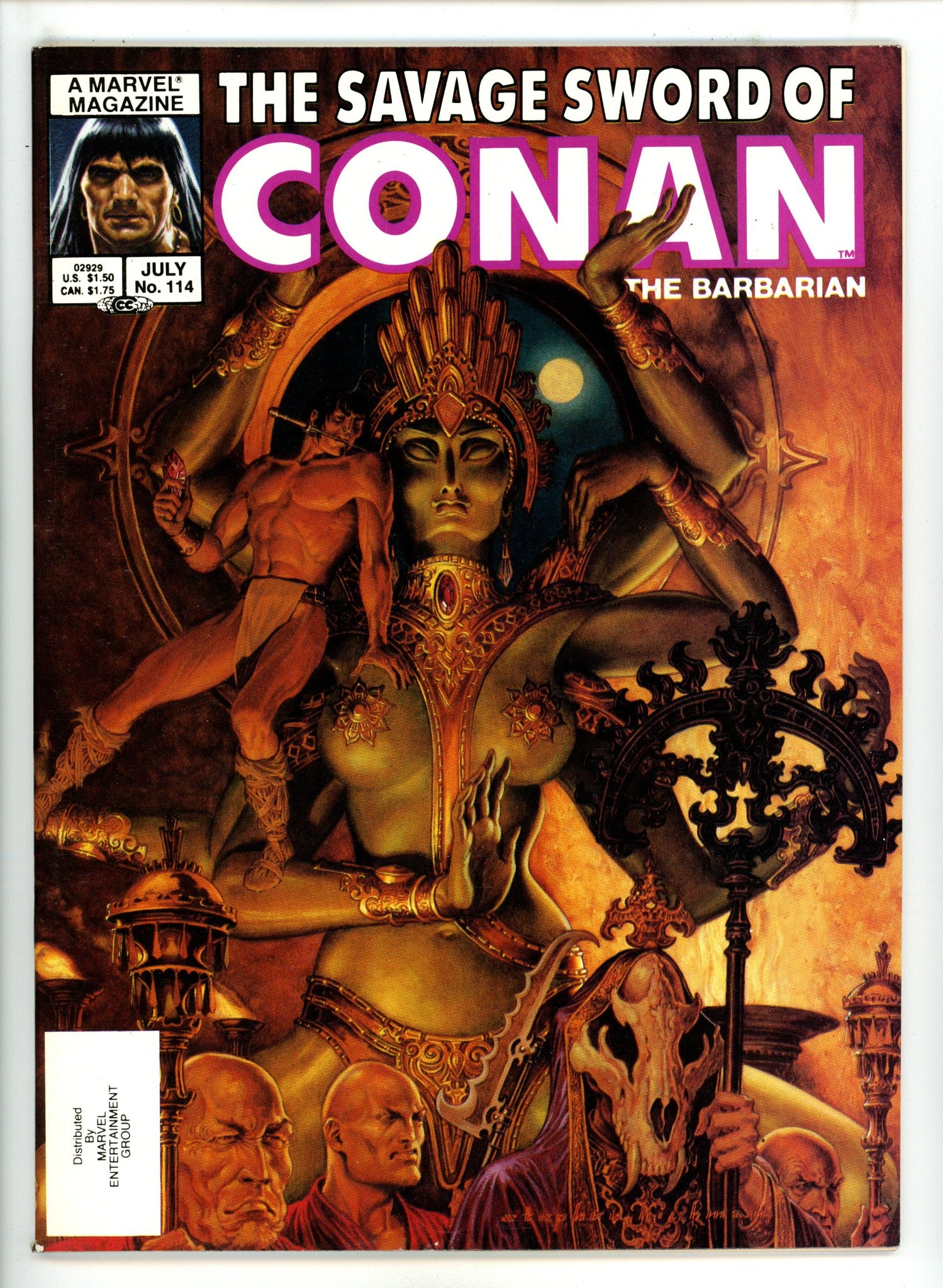The Savage Sword of Conan 114 NM- (9.2) (1985) 