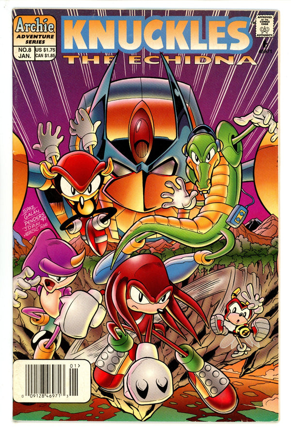 Knuckles the Echidna 8 Newsstand FN- (1998)