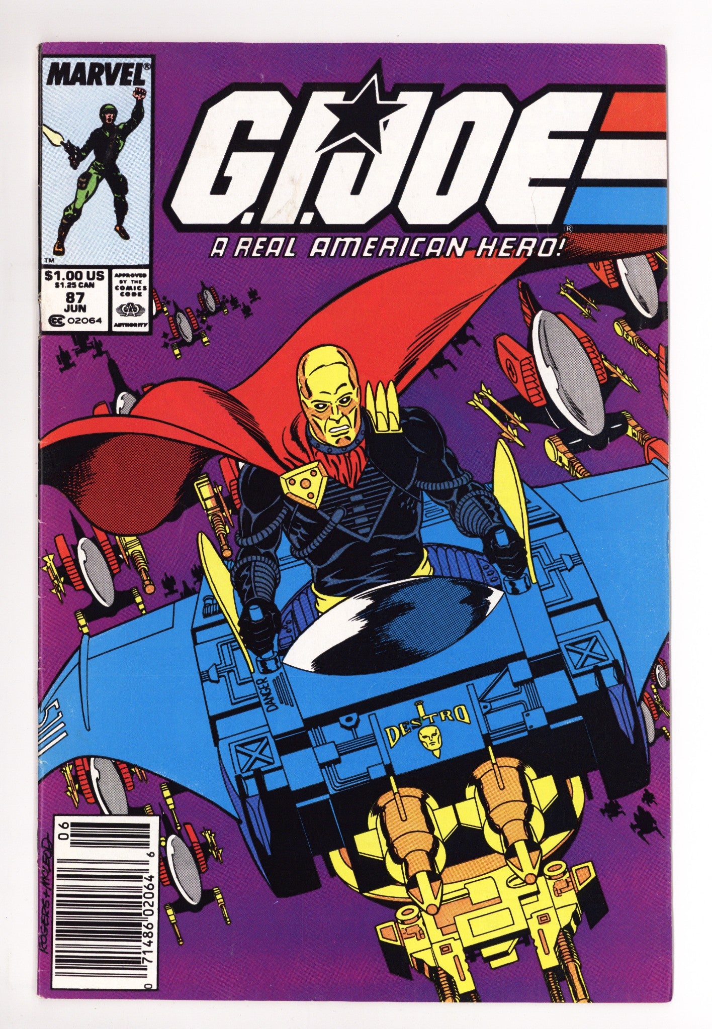 G.I. Joe, A Real American Hero 87 Low Grade (1989) Newsstand 