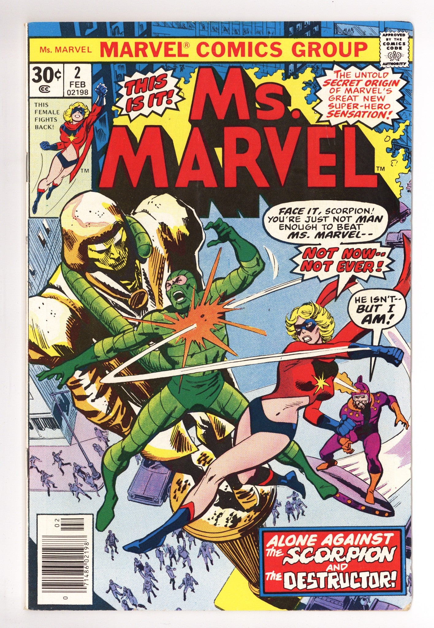 Ms. Marvel Vol 1 2 Mid Grade (1977) 