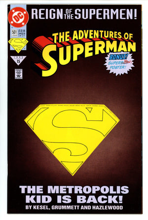 Adventures of Superman Vol 1 501 High Grade (1993) Die-Cut Variant