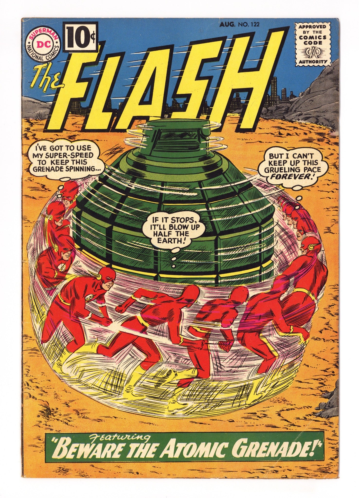 The Flash Vol 1 122 VG/FN (5.0) Manufactured W/O Bottom Staple (1961) 