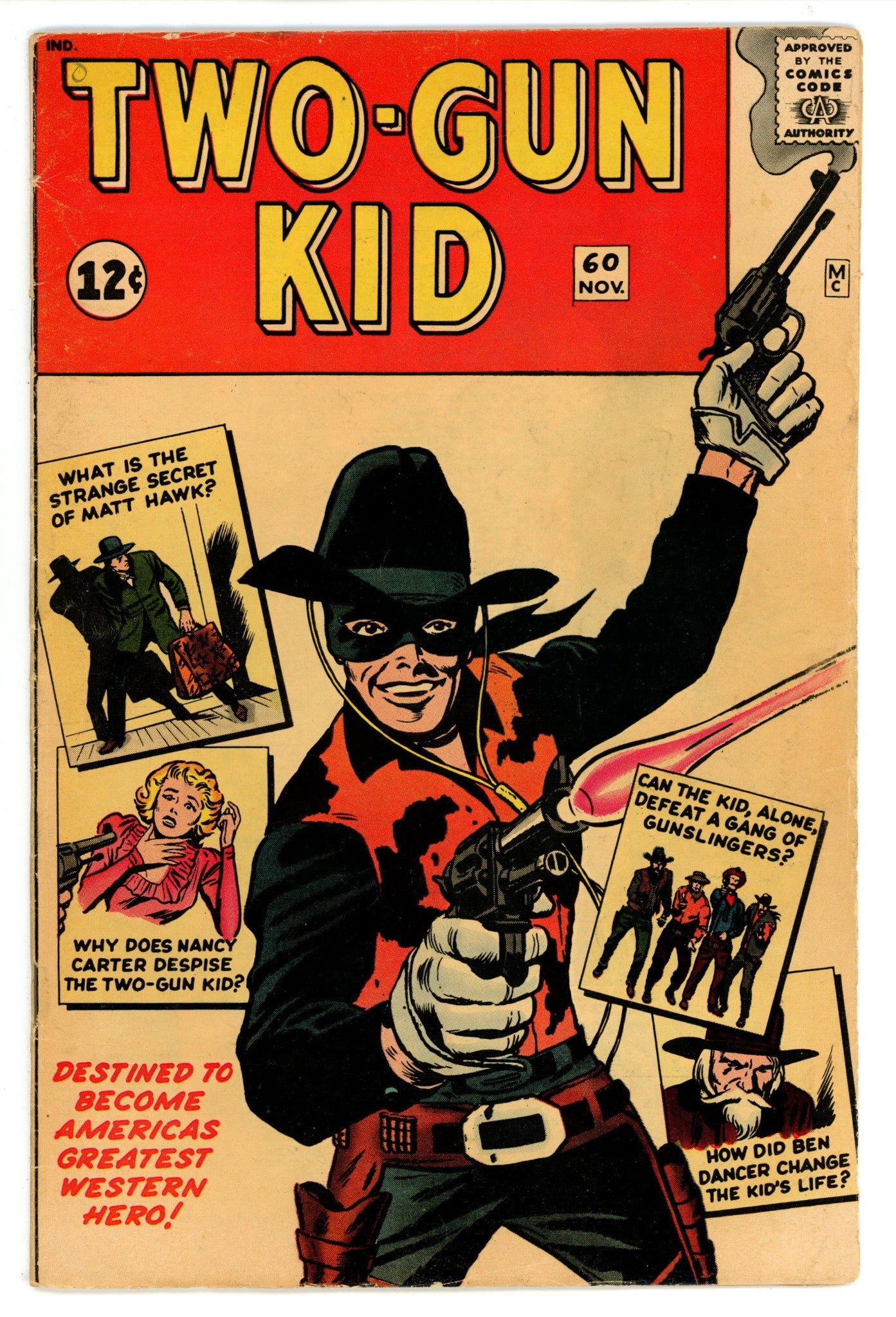Two Gun Kid 60 PR (0.5) 2 Pages Missing (1962) 