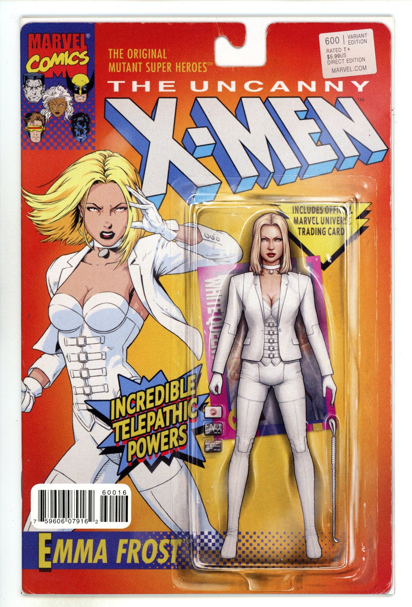 Uncanny X-Men Vol 1 600 High Grade Emma Frost (2016) Christopher Action Figure Variant 