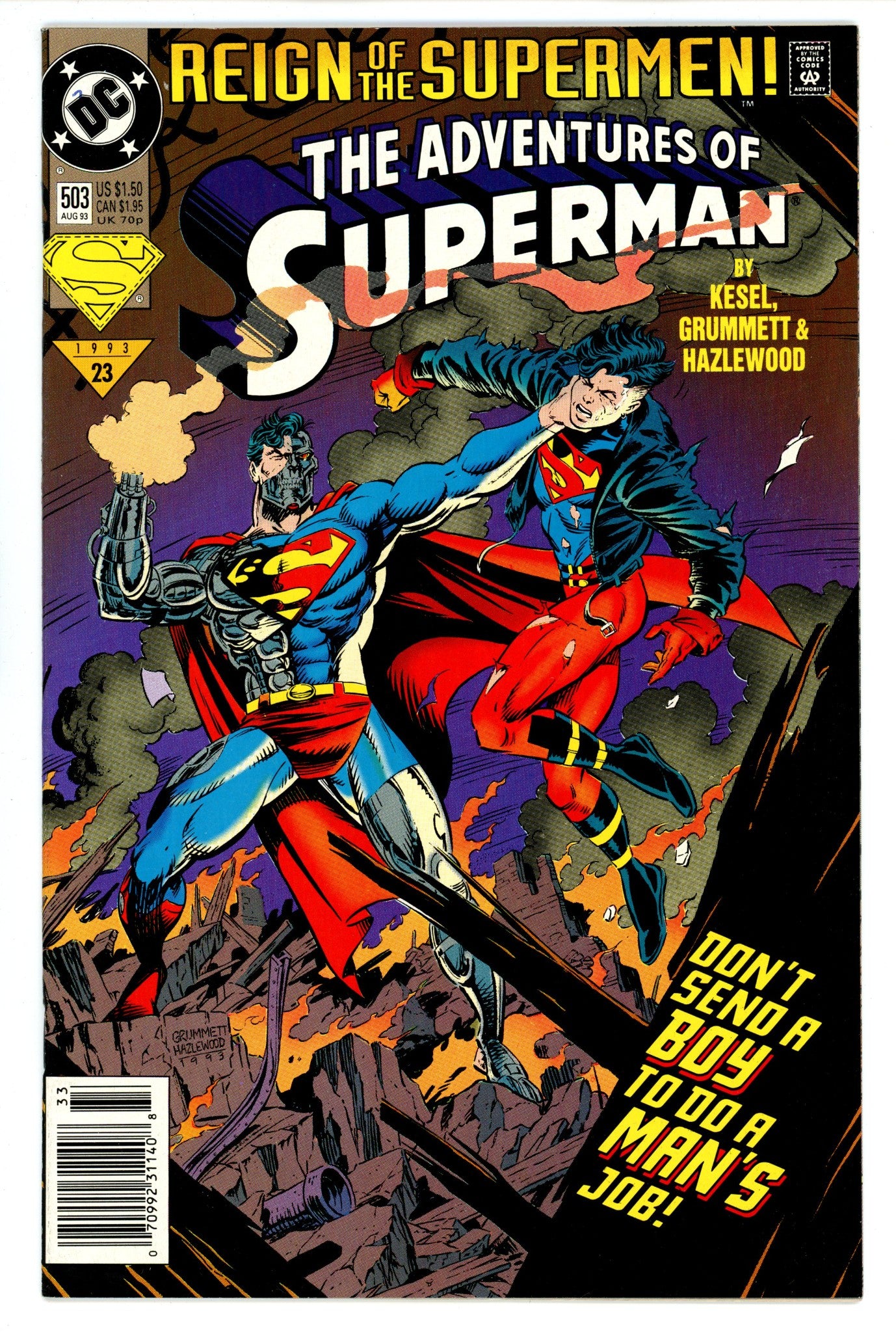 Adventures of Superman Vol 1 503 High Grade (1993) Newsstand 