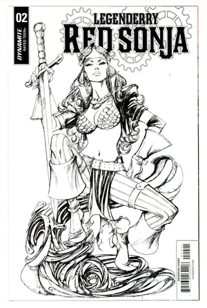 Legenderry: Red Sonja Vol 2 2 High Grade (2018) Benitez B&W Incentive Variant