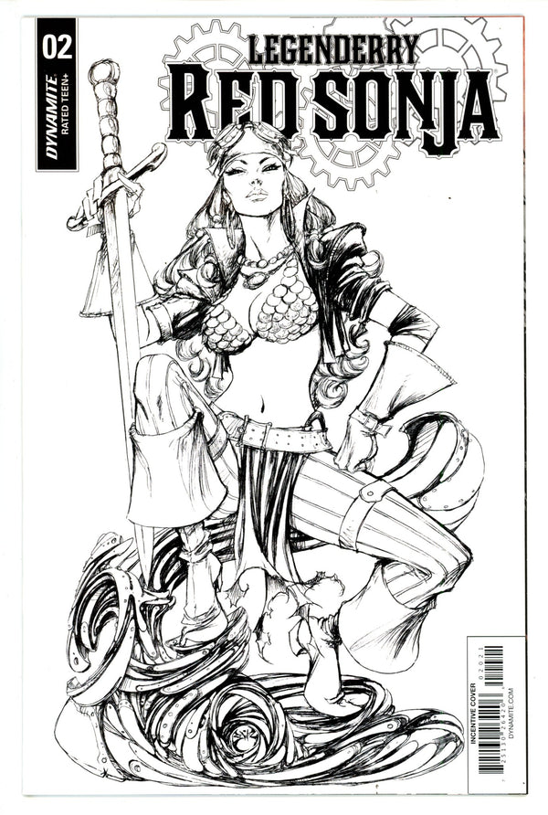 Legenderry: Red Sonja Vol 2 2 High Grade (2018) Benitez B&W Incentive Variant