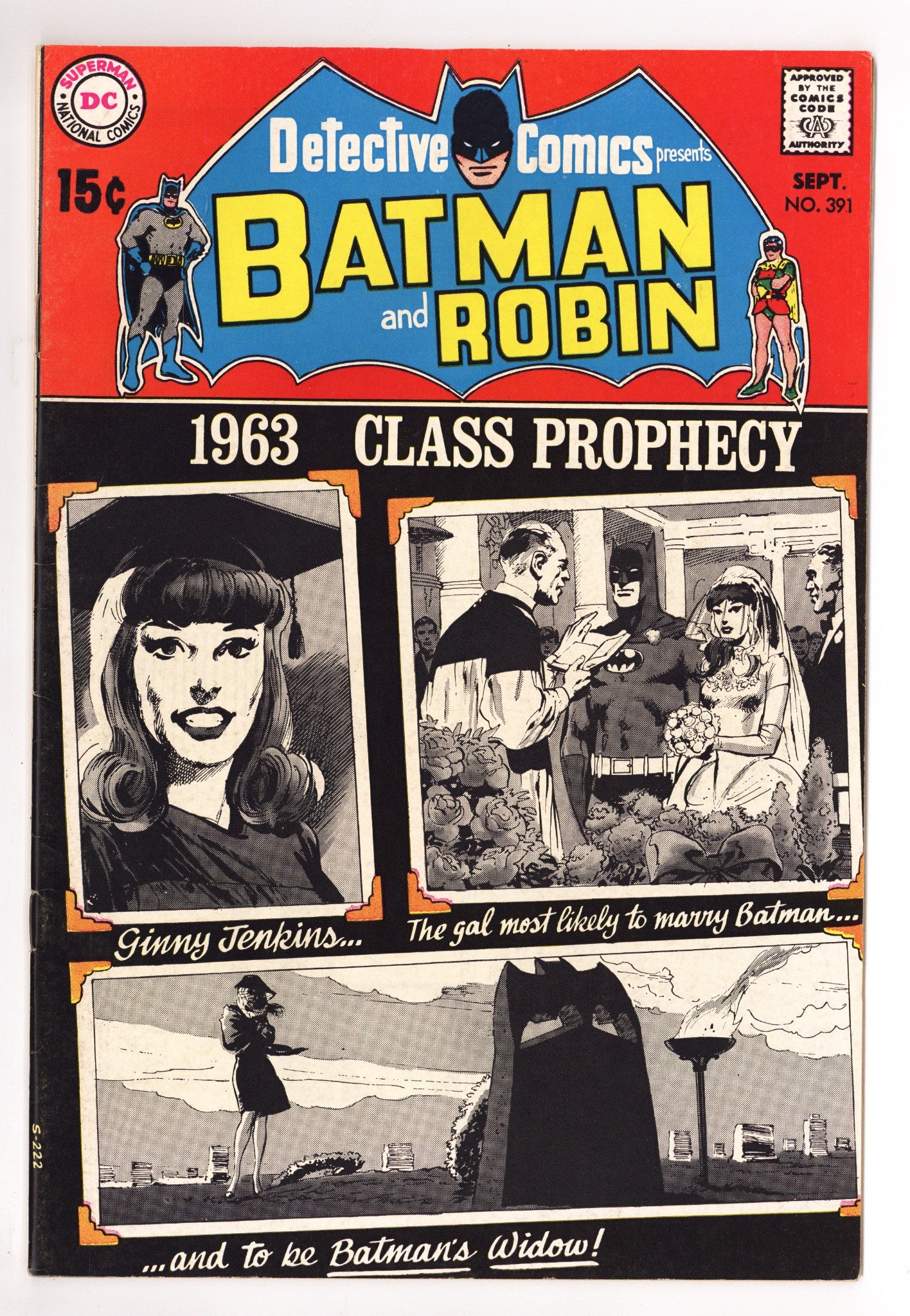Detective Comics Vol 1 391 FN+ (6.5) (1969) 