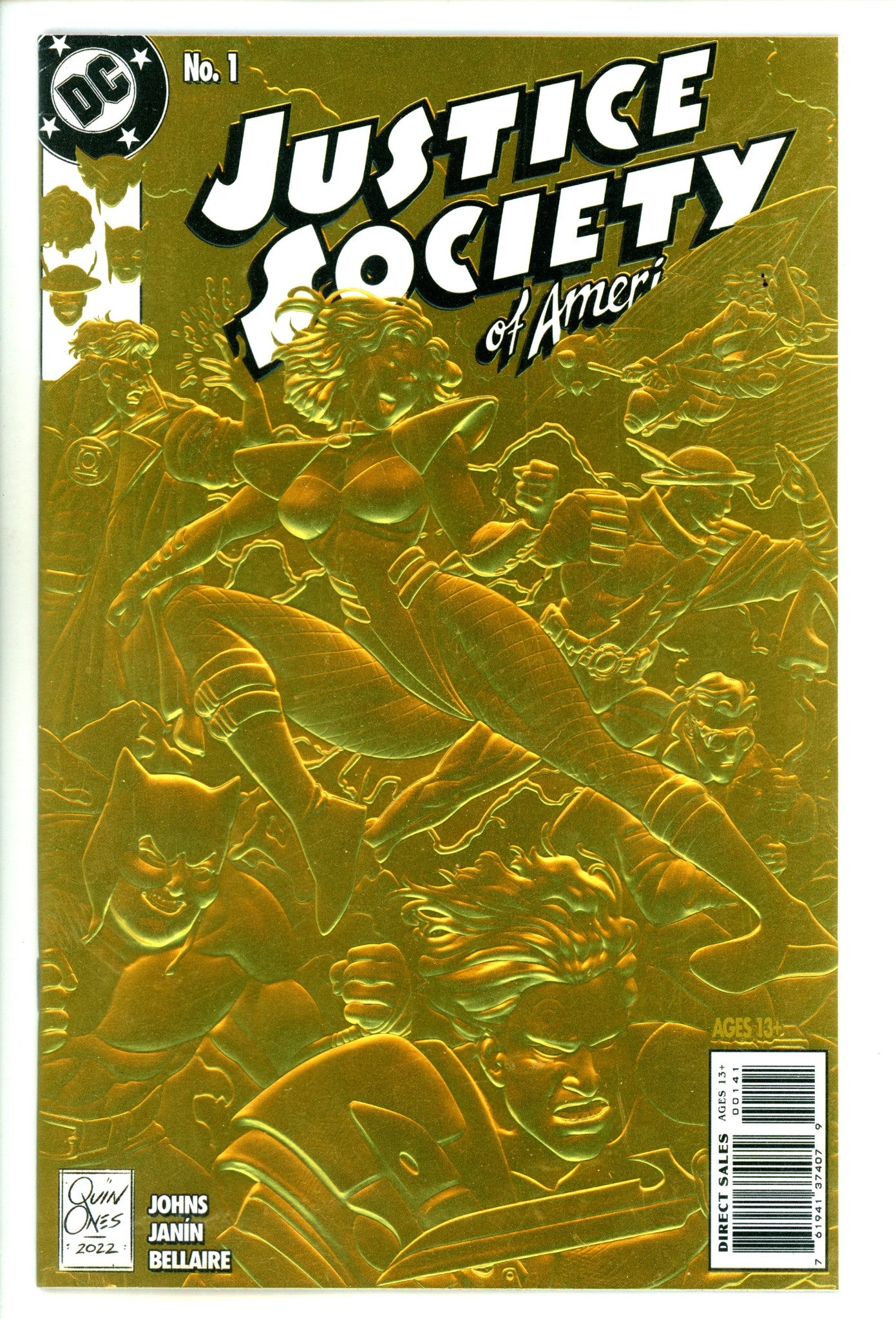 Justice Society of America Vol 4 1 High Grade (2023) Quinones Foil Variant 