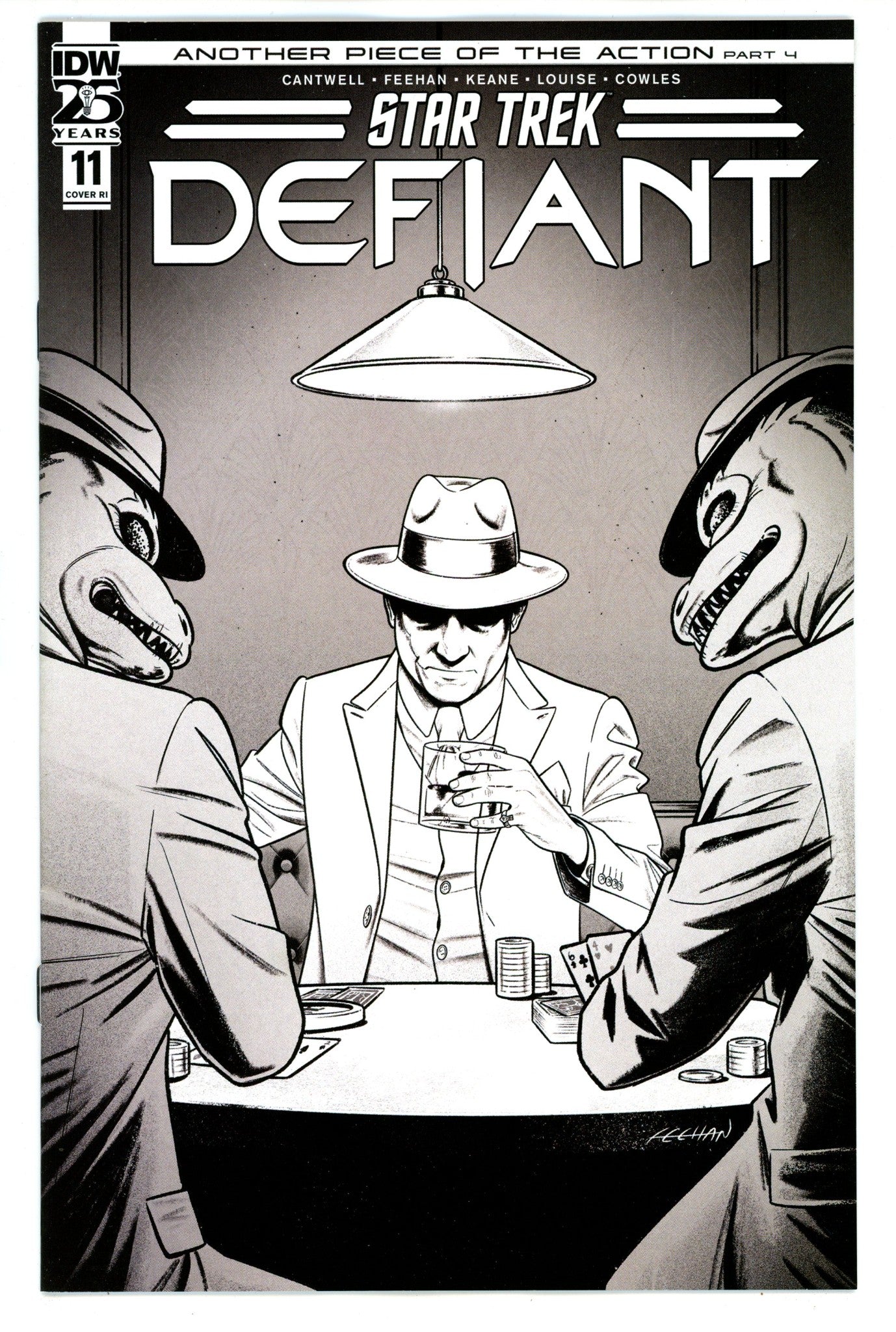 Star Trek Defiant 11 Feehan B&W Incentive Variant VF/NM (2024)